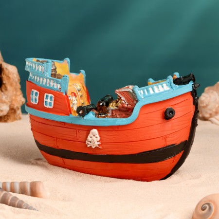 Surfacing ship "Pirate ship" 16*9*10cm-5
