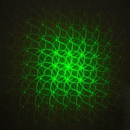 Laser pointer, 532 nm, 12 nozzles, 2 aaa, green beam-3
