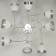 Chandelier "Eva" 8x60W E27 chrome 75x75x27cm svk