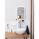 Optima bathroom set, white color