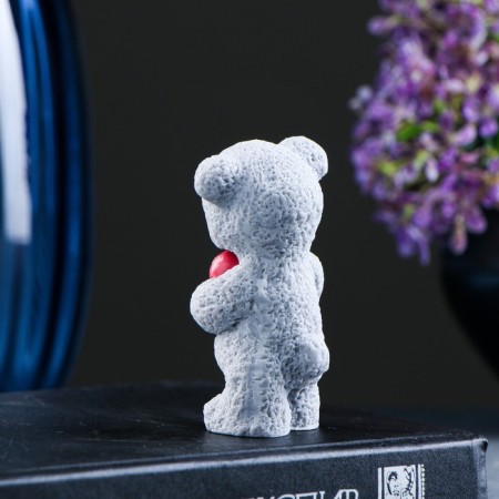 Figure soap "Bear with heart" Gray, 57g-2