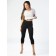 Female leggings, size 42, black color