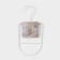 Monnector Organizer for belts and scarves multi -level Ladoom Laconique, 11.5 × 23 × 1.1 cm, white color