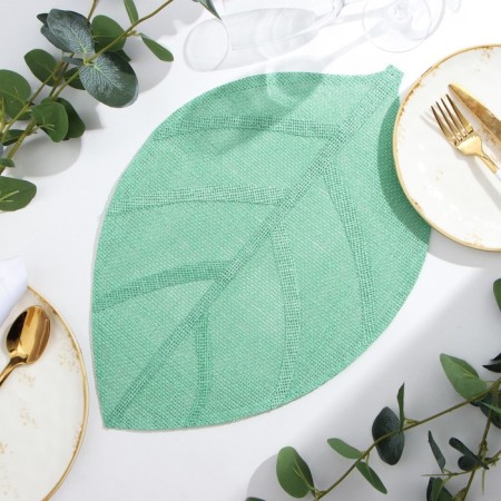 Serving share "leaflets", col. Light green 30*45 cm