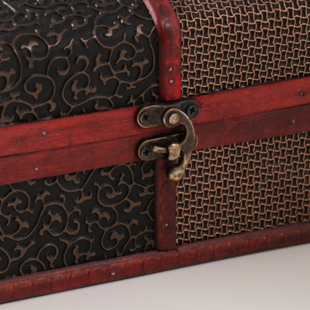Casket Wood Elevated "curls and mesh" chest 10.5x18x12 cm-2