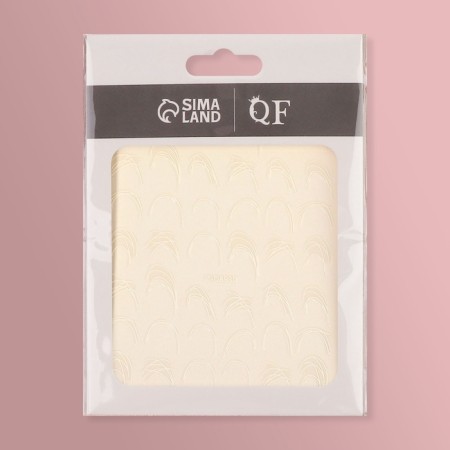 Nail stickers "shining lines", white color-2