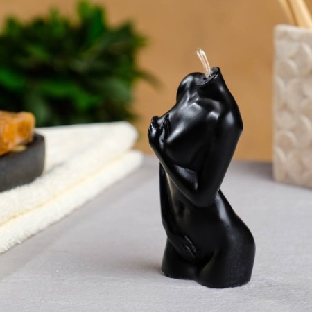 Figure candle "Women's Body No. 2" Black, 10cm-2