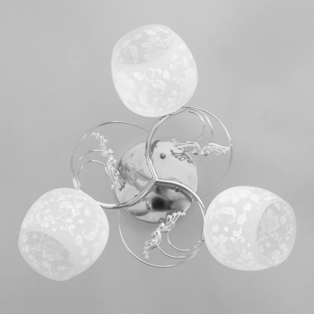 Cell chandelier "Courage" 3x40W E27 Color: silver-3