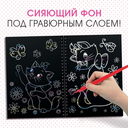Set for creativity "engravings. Kosheka Marie ", holographic background, 8 engravings, Disney-2