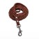 Leather wicker "braid", 1.25 m x 1.1 cm, brown