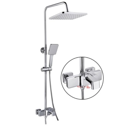 The shower system Fashun A2458, pour 145 mm, tropical shower, shower, chromium