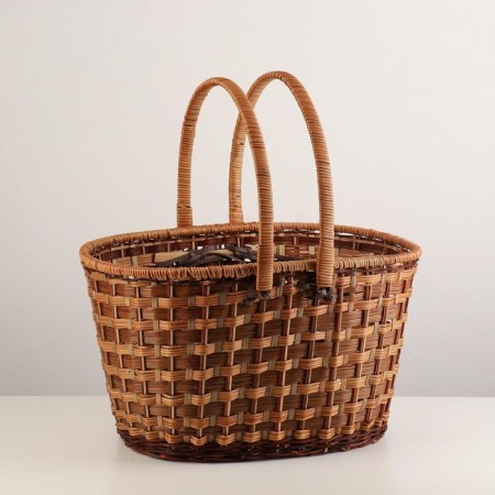Basket wicker "picnic", without cover, 40x29x24/43 cm