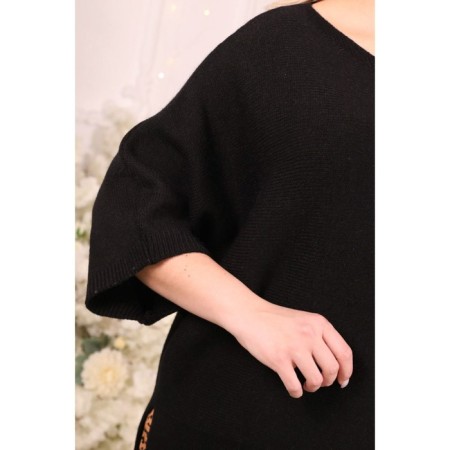 Female jumper, size 54, black color-4