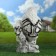 Garden figure "Owls Polar" 33cm