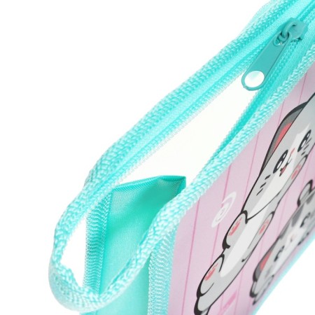 Folder with A4 handles, 335 x 235 x 55 mm, plastic, pens, calligrata "cats"-3