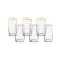 A set of water glasses, decor “Gold Gold”, 250 ml x 6 pcs.
