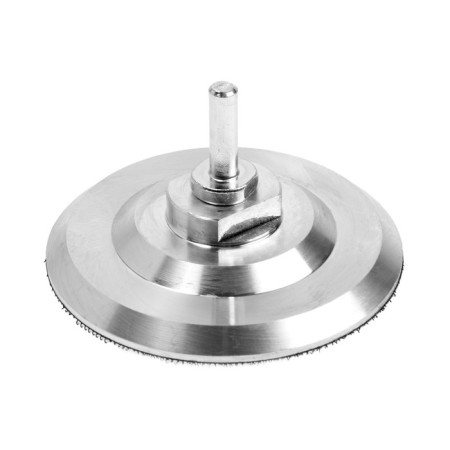 Velcro nozzle for drill and ushm tundra, thick aluminum disk, with an adapter, 100 mm