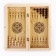 Board game 3 in 1 "Malachite": chess, checkers, backgammon, wood 40 x 40 cm