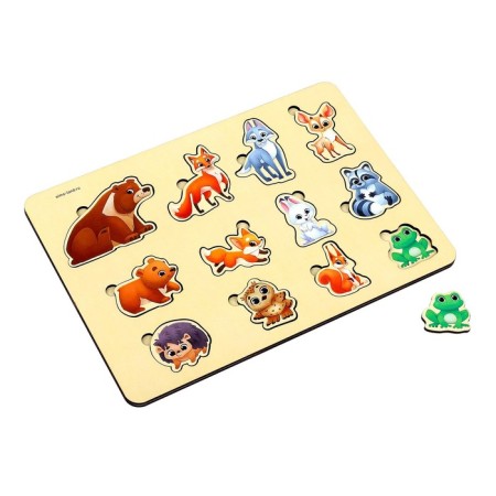 Board "Animals of Forests", 12 inserts-2