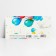 Envenue for money "Happy Birthday", bright balls, embossing, 16.5 x 8 cm