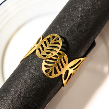 Ring for the “Liszt” napkin, 4.5 × 4.5 × 5 cm, gold color-2
