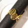 Ring for the “Liszt” napkin, 4.5 × 4.5 × 5 cm, gold color