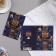 Postcard "Happy Anniversary!" Glitter, Congrev, Coat of arms, blue background, 25.1x19.4 cm