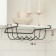 Halled shelf for bottles, black matte, 33 × 31.5 × 13 cm