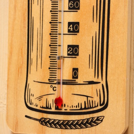 Thermometer alcohol "bottle", wooden 140 s-6