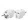 The adapter is universal, to the Asian fork, s/h, 16a, 230V, 1300W, IP20, white, 27405 6, Duwi