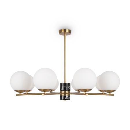 Suspended lamp Freya Fr5230PL-08BS Marble, 810x810x560 mm, E27, 8x60W, brass color-3