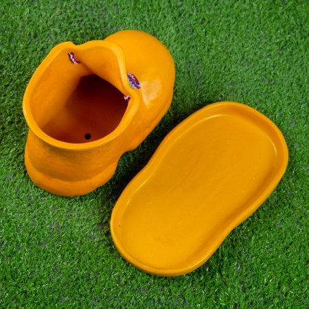 Figure Kashpo "Bashmak" yellow 10*19cm 204-2