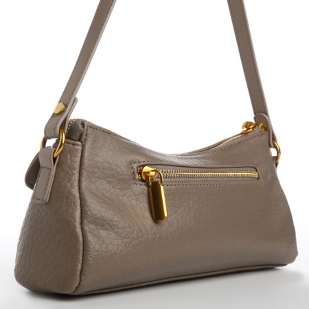 Female bag Textura, average size, beige-gray color-3