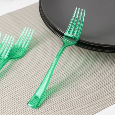 Plastic single -plastic, transparent, 18 cm, set 10 pcs, color mix