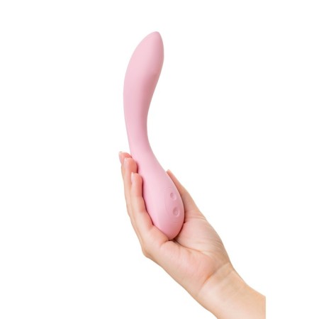 Jos Mitzi G-Spot vibrator, with a stimulating ball, 21 cm, silicone, pink color-9