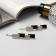 Invisibility for hair "Annabell" (set 2 pcs) Geometry, 6.5 cm, silver