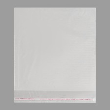 BOPP package with adhesive valve, transparent 25 x 32/4 cm, 25 μm