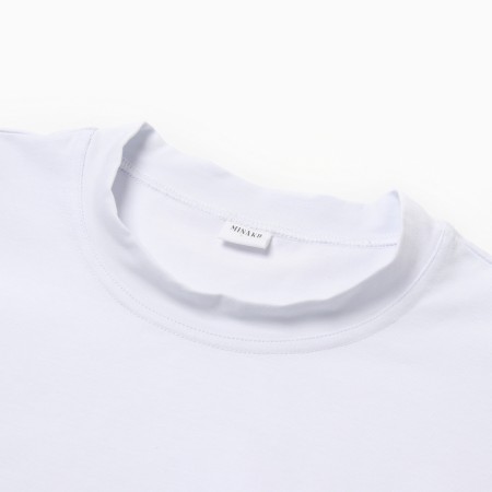 Men's T-shirt from organic cotton Minaku Oversize Fit: White color, rr 56-4
