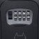 The keybox is wall -mounted with the “Watchman” code castle, 12 x 9.6 x 4 cm.