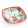 New Year. Glass plate "Winter-time of gifts", 20 cm