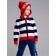 Cardigan striped with a hood for a boy PlayTode, height 122 cm