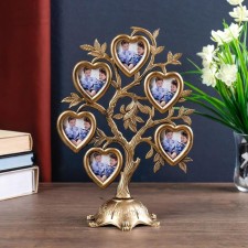 Photo frame plastic in 6 photos 4.5x3 cm 
