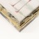 Photo frame plastic 15x20 cm "mother of pearl with a gold frame" 17x22 cm