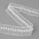 Ryush lace, with beads, 35 mm, 4.5 ± 0.5 m, white color