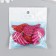 Decor for creativity plastic "Brilliant wings" red-pink 2.2x3.3 cm
