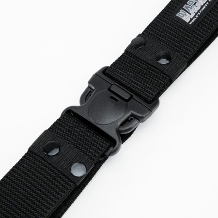 Tactical belt, 125 cm, width 5.3 cm, plastic buckle, black-3