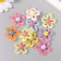 Decor for creativity plastic "Flower" Gloss Mix 3x3 cm
