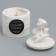 Candle in concrete aromatic "peach", soy wax