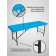 Cosmetological couch with a face for the face Massage Basic + SV, size 180 × 60 × 68-84 cm, blue color