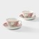 Porcelain tea set "Flower waltz", 4 items